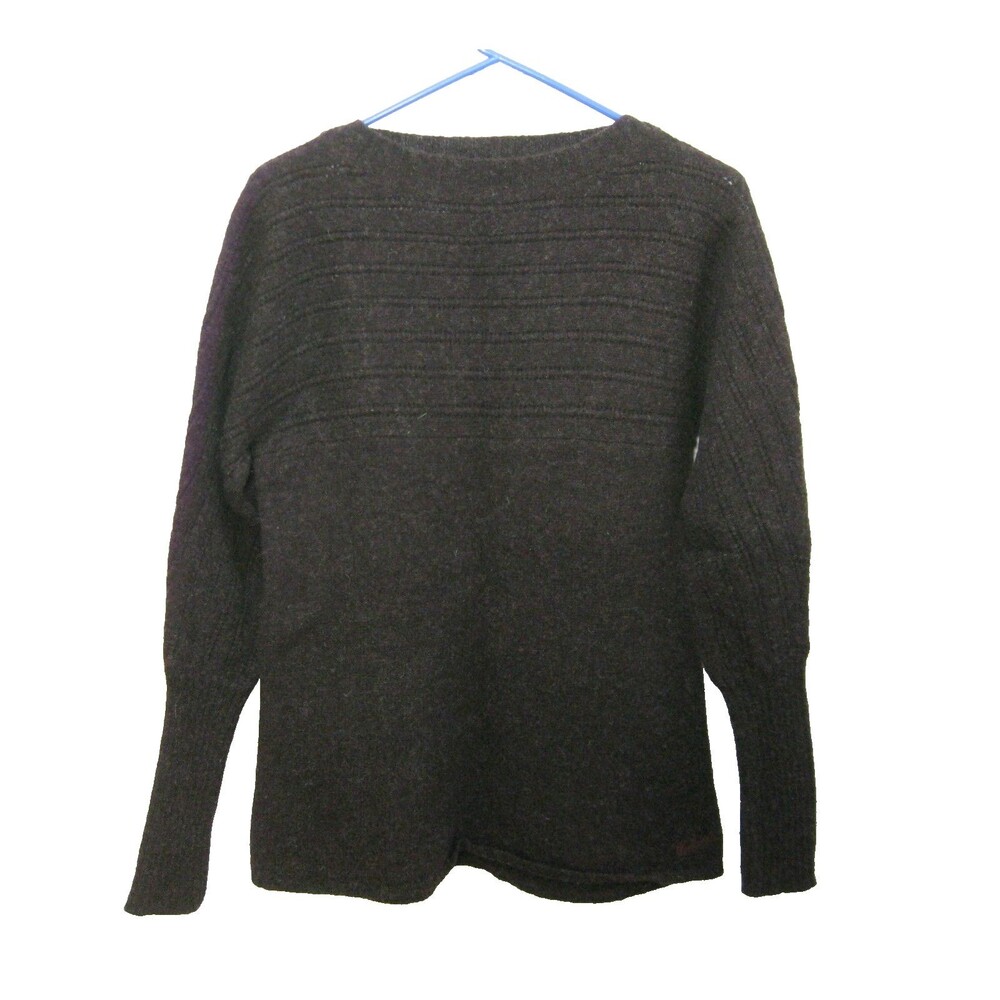 Woolrich 100% Wool Sweater Womens Medium Burgundy Red Shirt Long Sleeve Top